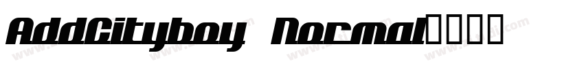 AddCityboy Normal字体转换